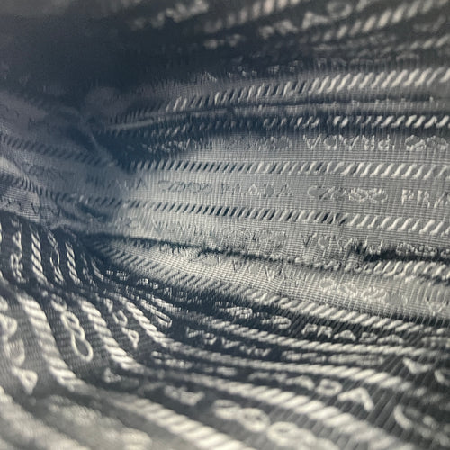 Re-Edition 2005 Crossbody Bag Black in Re-Nylon, Silver hardware