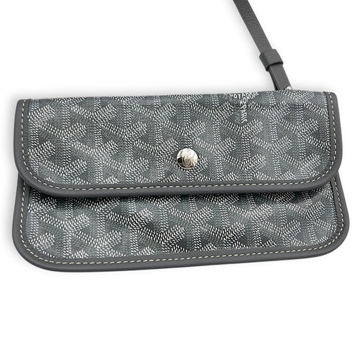 Saint Louis PM Grey in Coated Canvas, Silver hardware