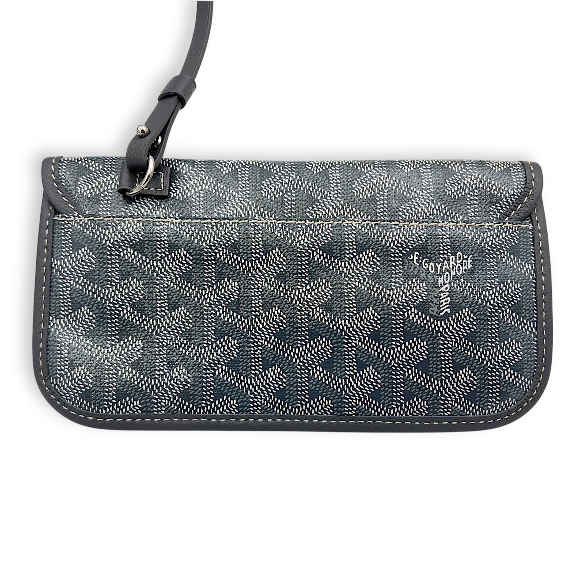 Saint Louis PM Grey in Coated Canvas, Silver hardware