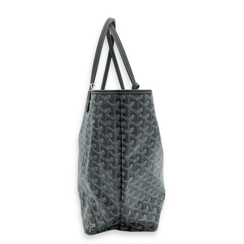 Saint Louis PM Grey in Coated Canvas, Silver hardware