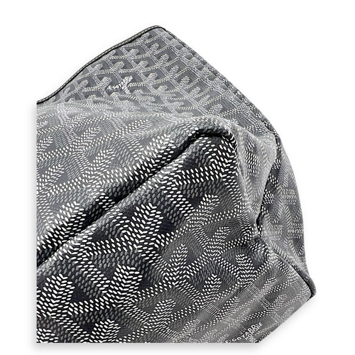 Saint Louis PM Grey in Coated Canvas, Silver hardware