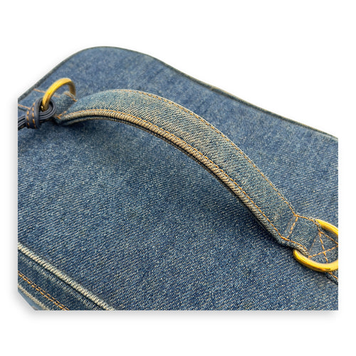 CC Vintage Vanity Bag Blue in Denim, Gold hardware