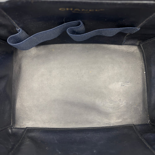 CC Vintage Vanity Bag Blue in Denim, Gold hardware