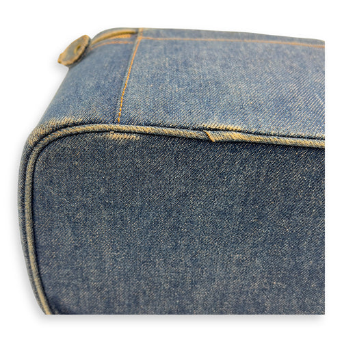CC Vintage Vanity Bag Blue in Denim, Gold hardware