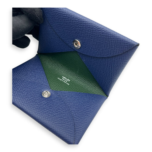 Calvi Blue in Epsom, Silver hardware