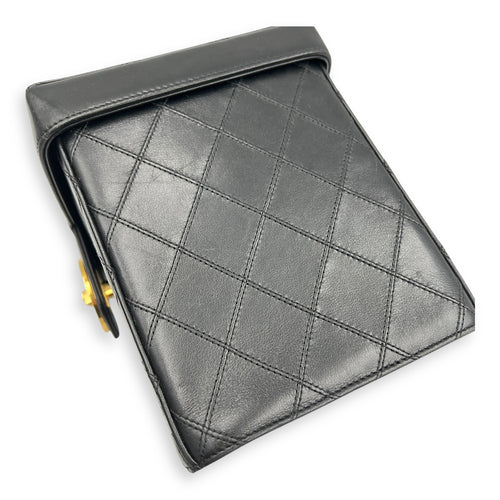 Vintage CC Vanity Bag Black in Calfskin, Gold hardware