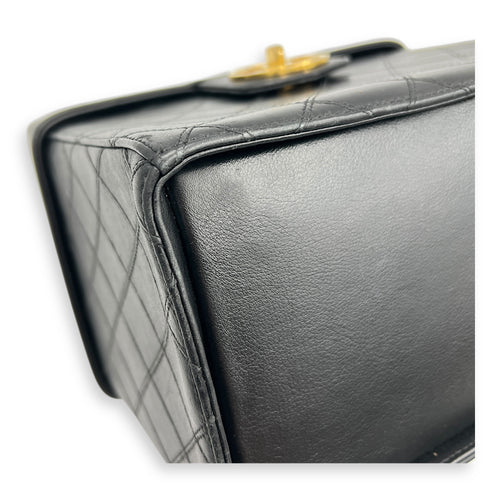 Vintage CC Vanity Bag Black in Calfskin, Gold hardware