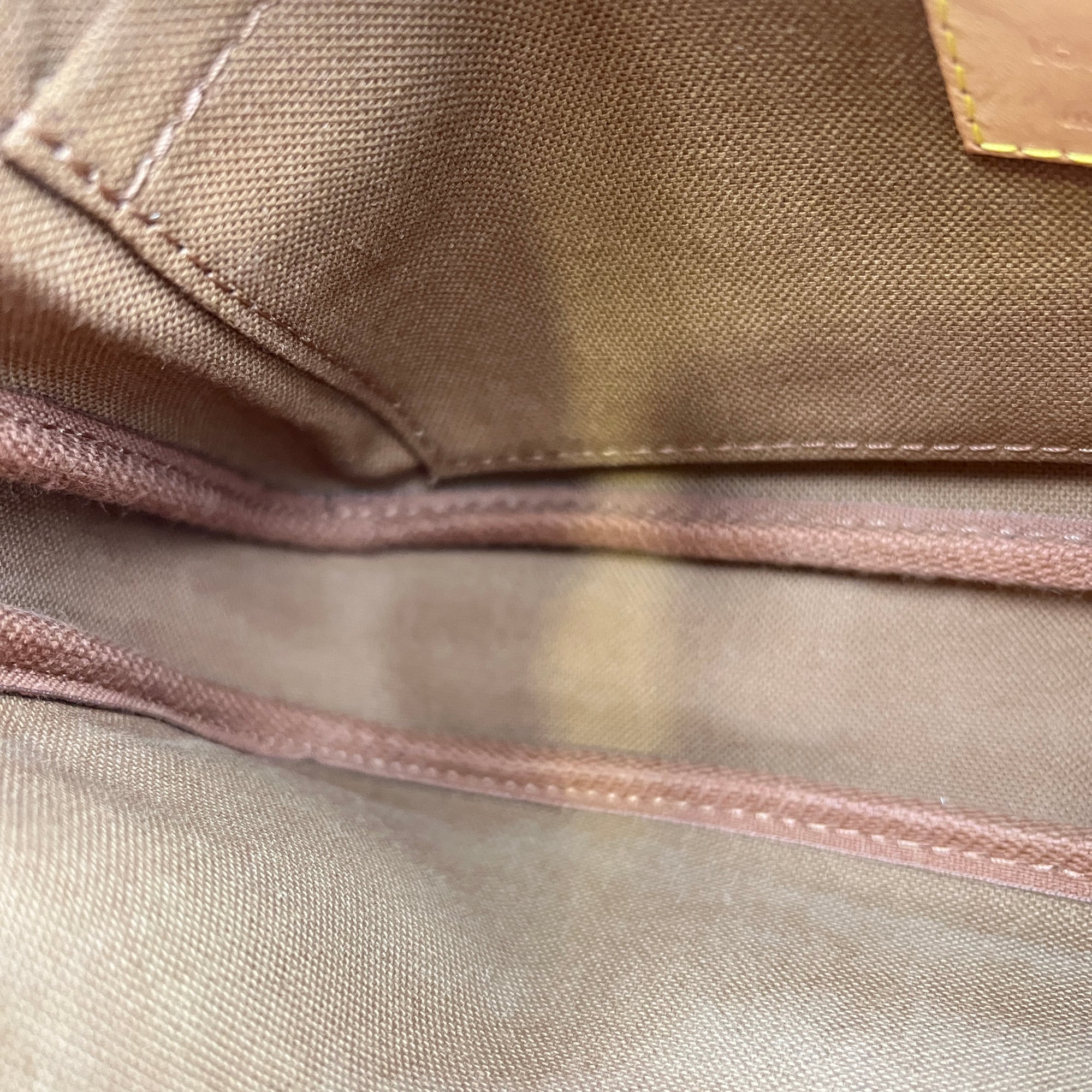 Multi-Pochette Accessoires Crossbody Bag Brown in Monogram Coated Canvas, Gold hardware