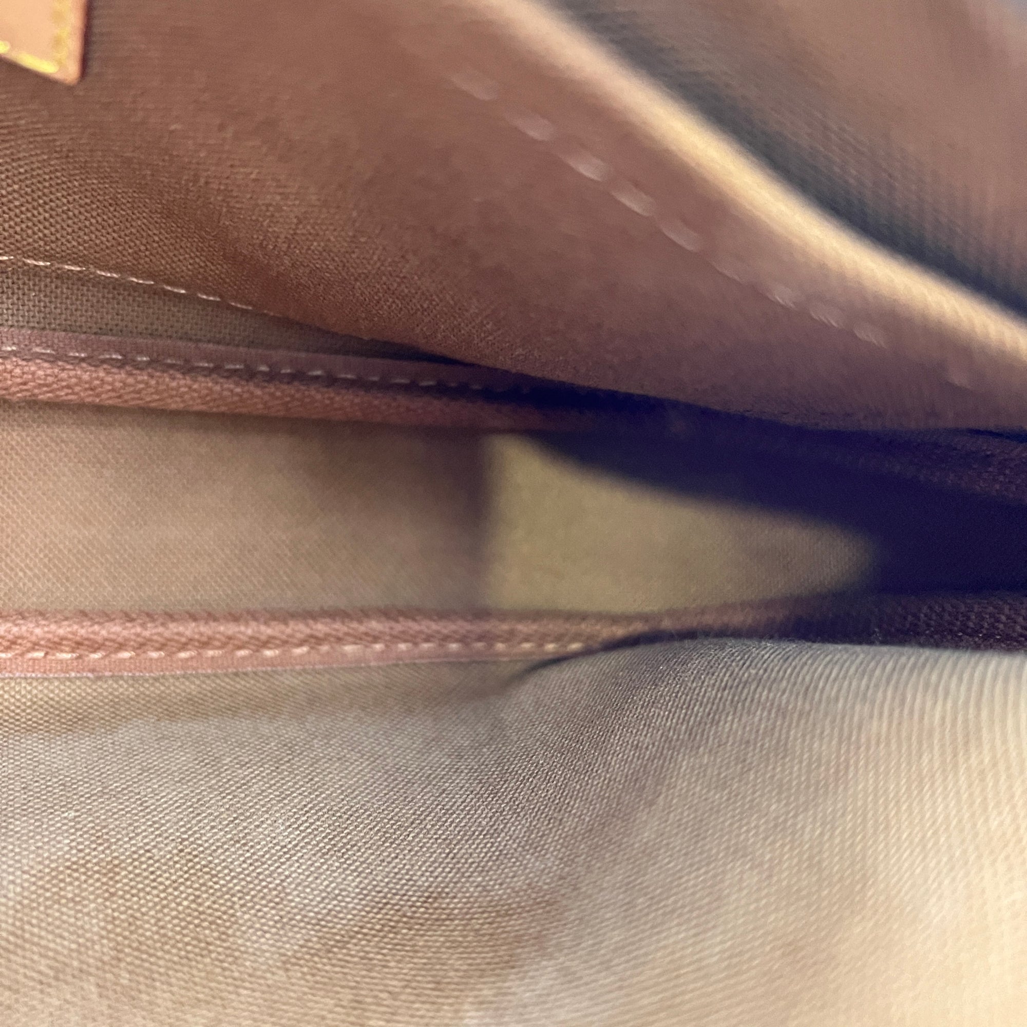 Multi-Pochette Accessoires Crossbody Bag Brown in Monogram Coated Canvas, Gold hardware