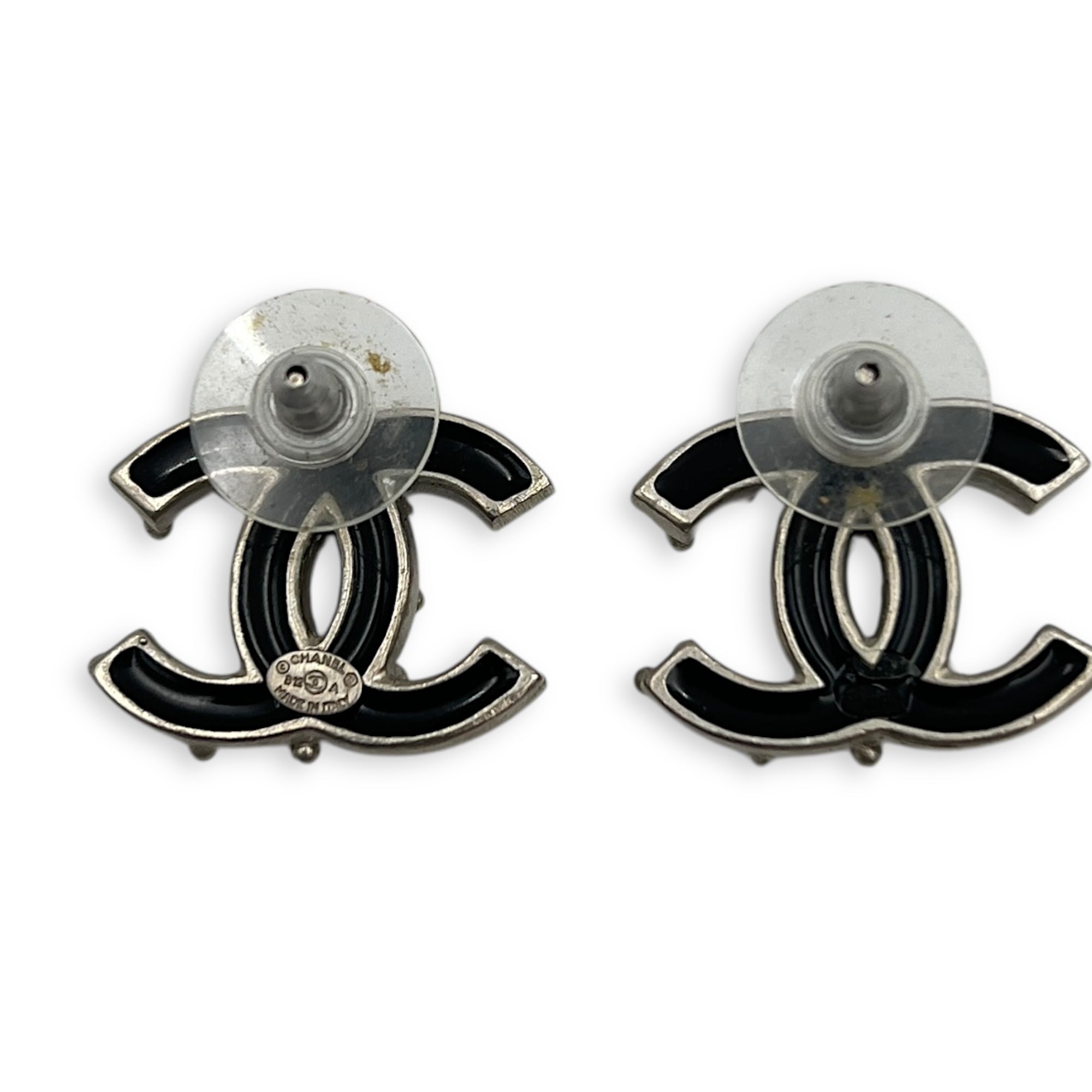 CC Earrings Silver in Metal, Silver hardware