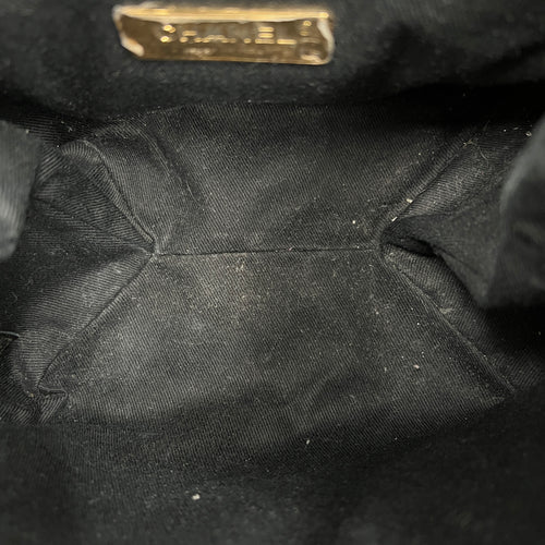 CC Bucket Bag Black in Caviar Leather, Gold hardware