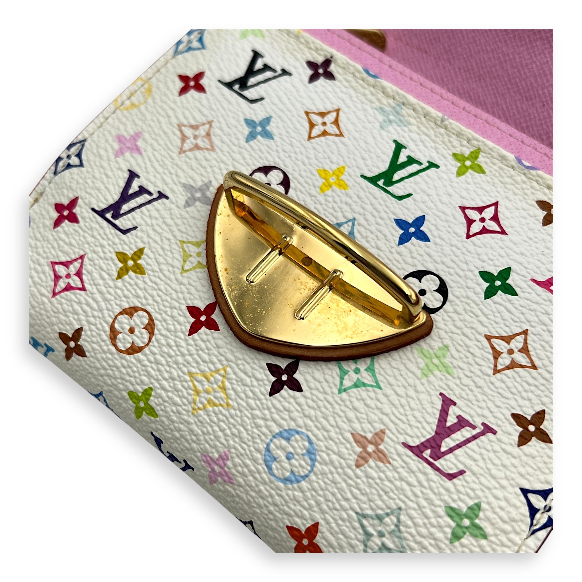 Takashi Murakami Multi-colour Wallet in Coated Canvas, Gold hardware