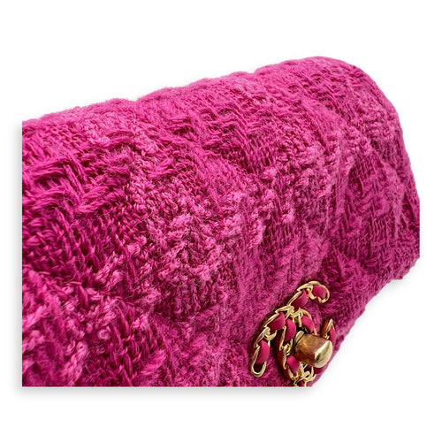 C19 Belt Bag Pink in Tweed, Mixed hardware