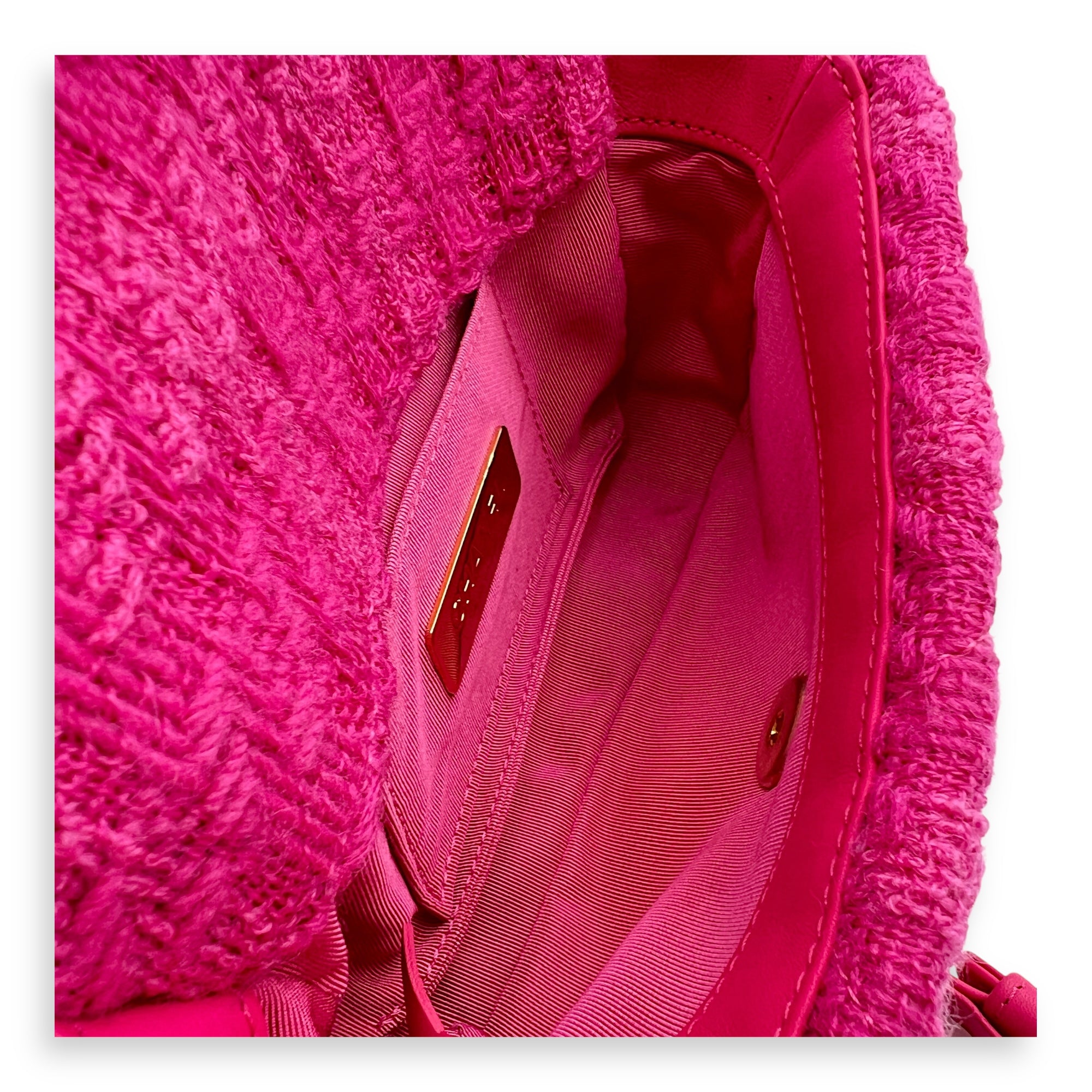 C19 Belt Bag Pink in Tweed, Mixed hardware