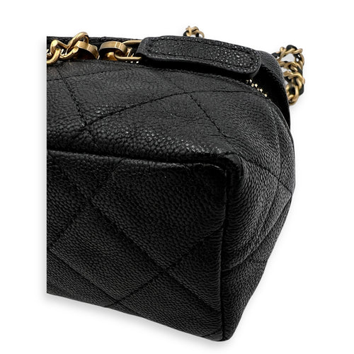 CC Vanity Bag Black in Caviar Leather, Gold hardware
