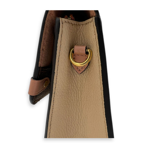 Vavin Wallet On Chain Brown in Coated Canvas, Gold hardware