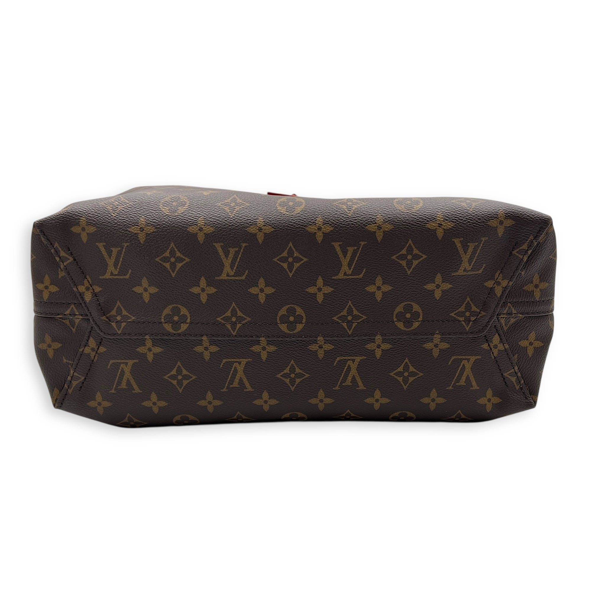 Atlantis Shoulder Bag GM Brown in Monogram Coated Canvas, Gold hardware