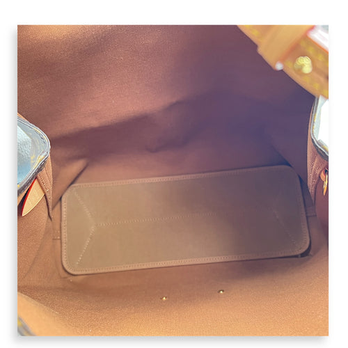 Atlantis Shoulder Bag GM Brown in Monogram Coated Canvas, Gold hardware