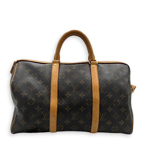 Sofia Coppola  Duffle Bag Brown in Monogram Coated Canvas, Gold hardware