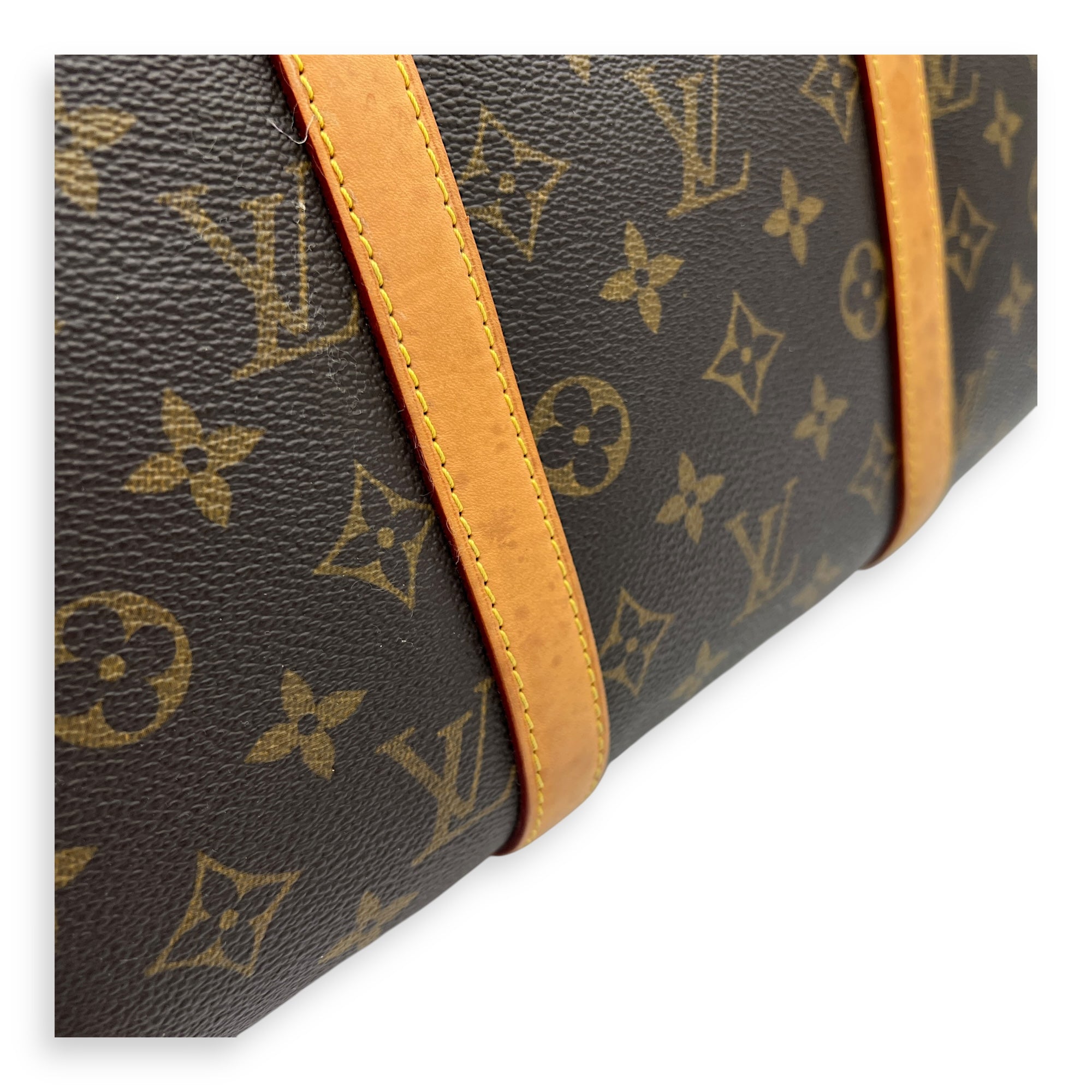 Sofia Coppola  Duffle Bag Brown in Monogram Coated Canvas, Gold hardware