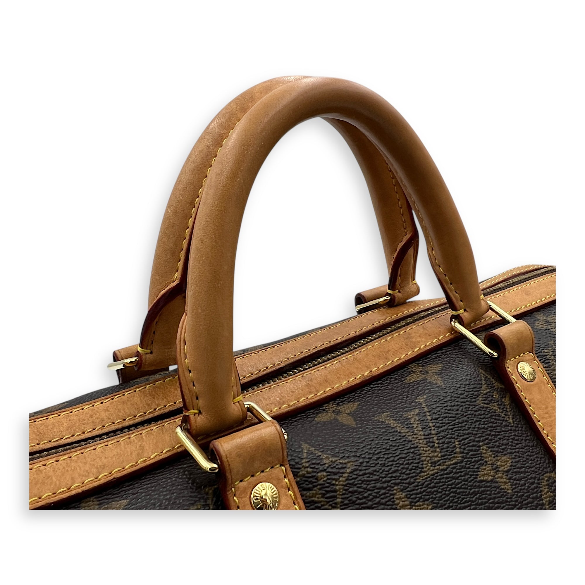 Sofia Coppola  Duffle Bag Brown in Monogram Coated Canvas, Gold hardware