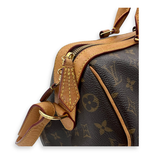 Sofia Coppola  Duffle Bag Brown in Monogram Coated Canvas, Gold hardware