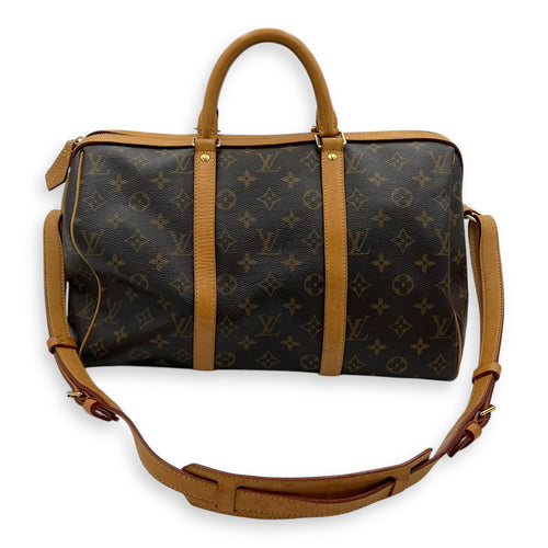 Sofia Coppola  Duffle Bag Brown in Monogram Coated Canvas, Gold hardware