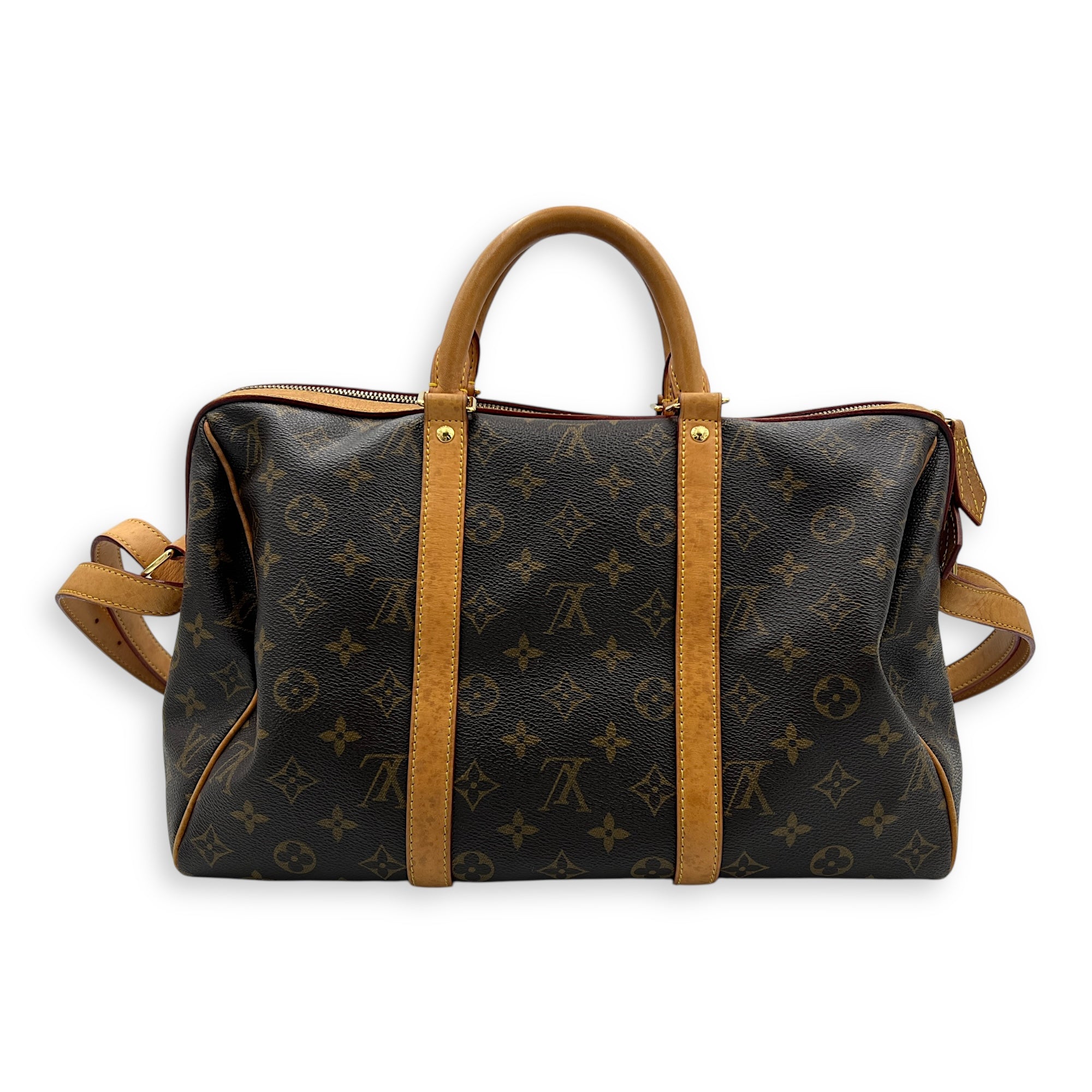 Sofia Coppola  Duffle Bag Brown in Monogram Coated Canvas, Gold hardware