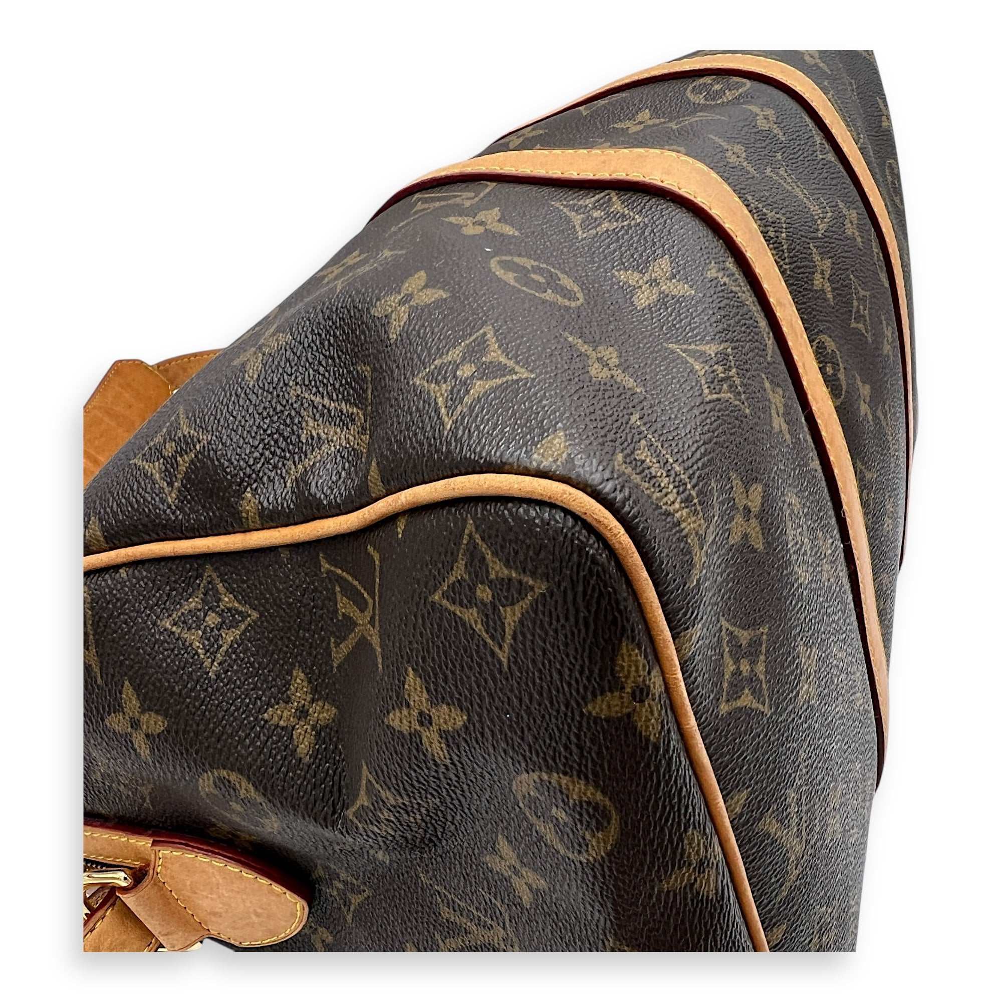 Sofia Coppola  Duffle Bag Brown in Monogram Coated Canvas, Gold hardware