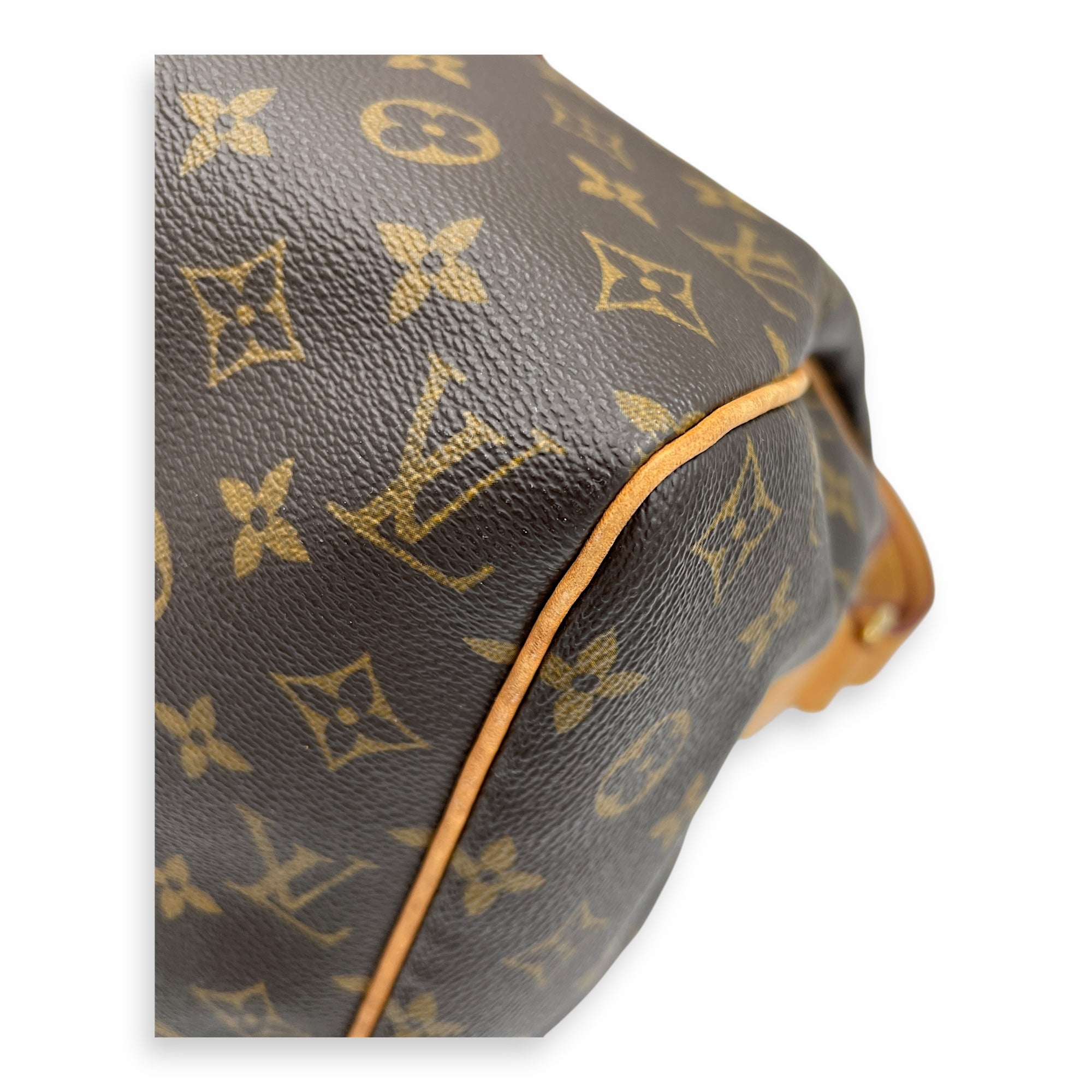 Sofia Coppola  Duffle Bag Brown in Monogram Coated Canvas, Gold hardware