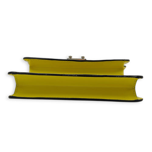 Monceau Crossbody Bag Yellow in Epi Leather, Silver hardware