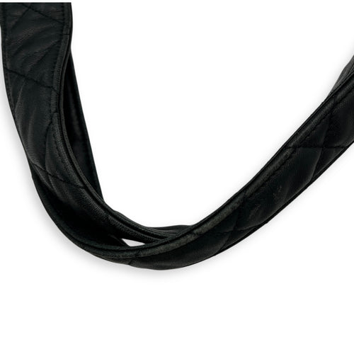 ICare Shoulder Bag Black in Lambskin, Gold hardware