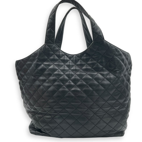 ICare Shoulder Bag Black in Lambskin, Gold hardware