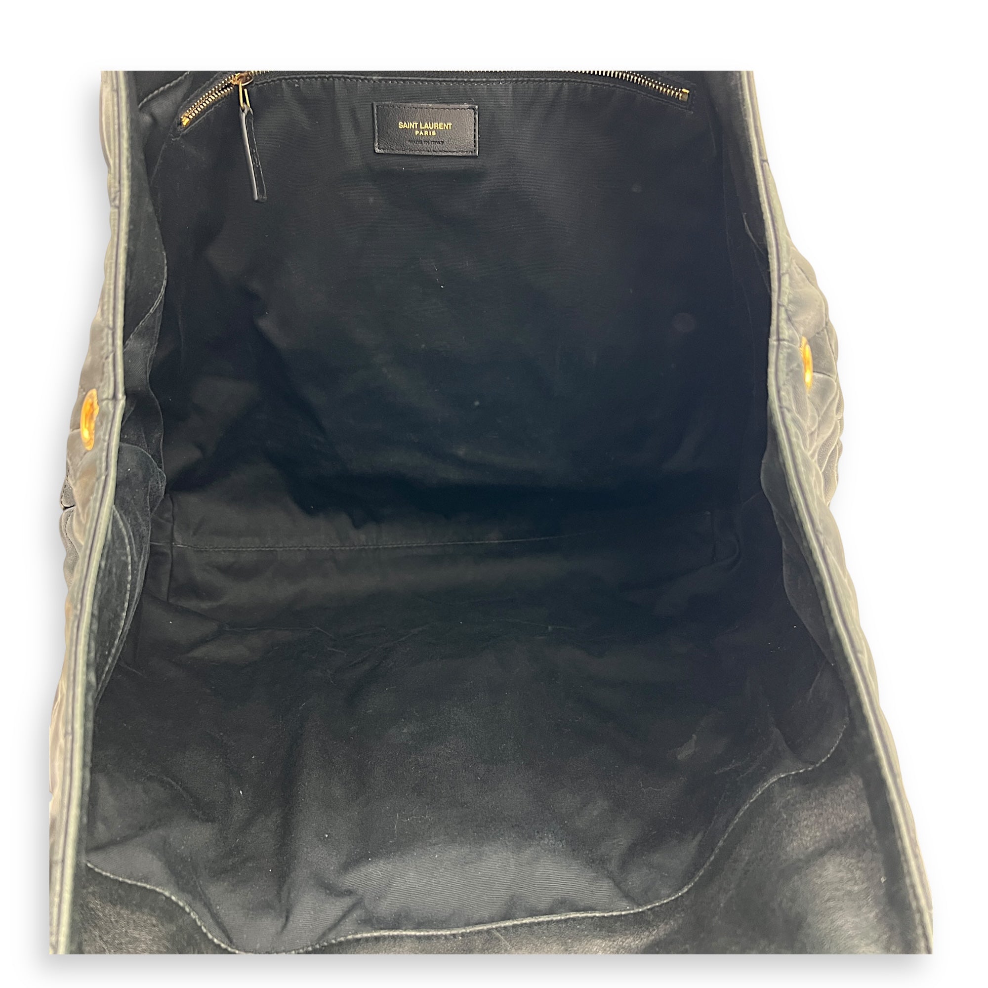 ICare Shoulder Bag Black in Lambskin, Gold hardware