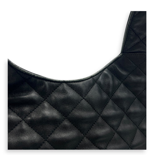ICare Shoulder Bag Black in Lambskin, Gold hardware