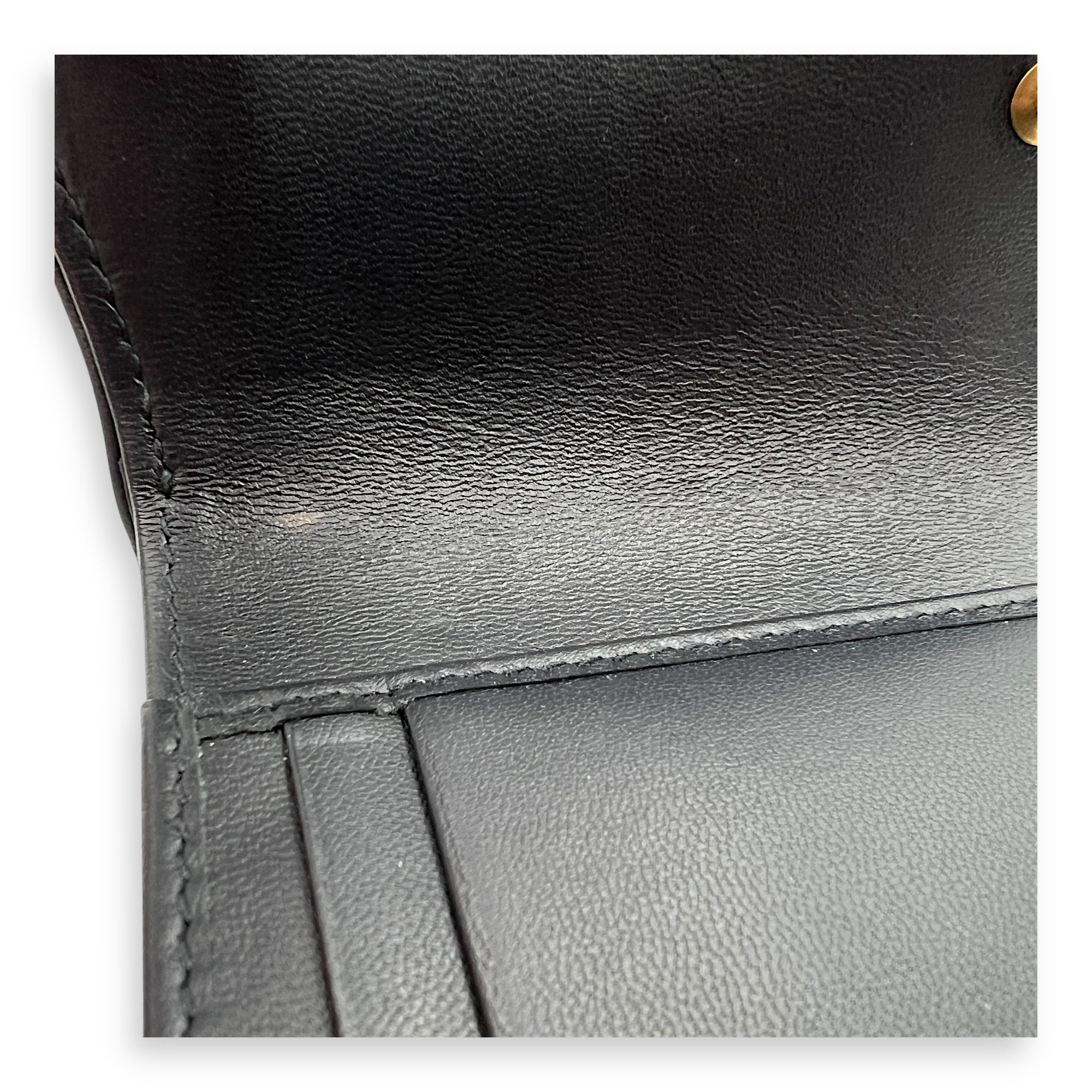 Lotus Wallet Blue in Jacquard, Gold hardware