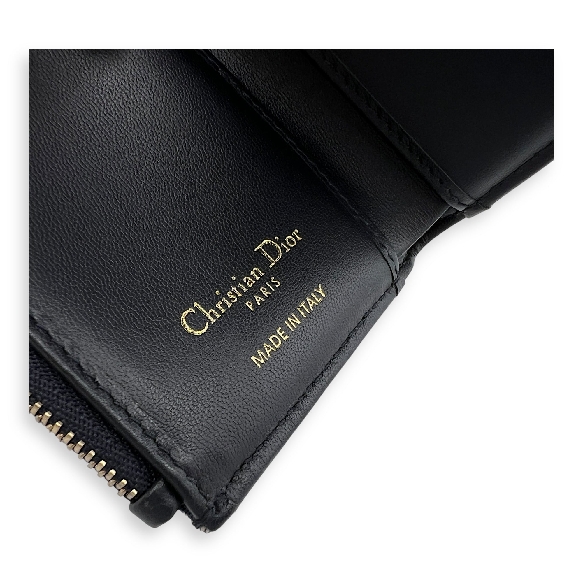 Lotus Wallet Blue in Jacquard, Gold hardware