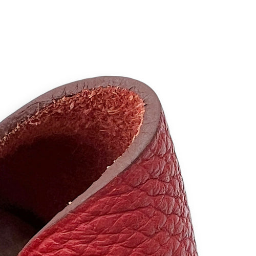 Picotin 18 Rouge Duchesse Bucket Bag in Clemence, Silver hardware