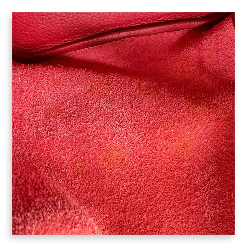 Picotin 18 Rouge Duchesse Bucket Bag in Clemence, Silver hardware