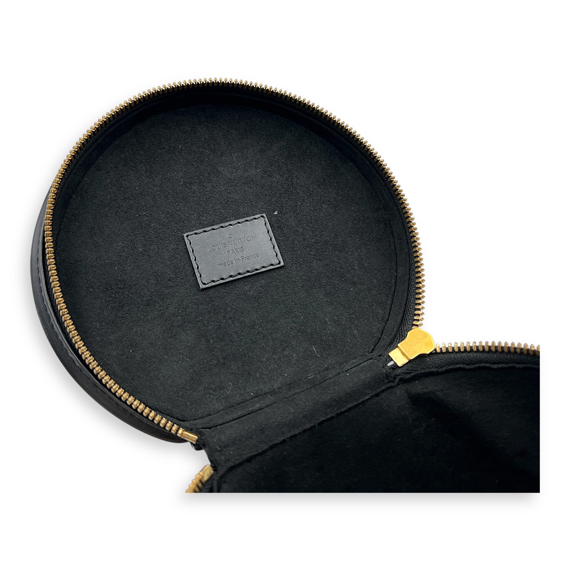 Cannes Top Handle Bag Black in Vernis, Gold hardware