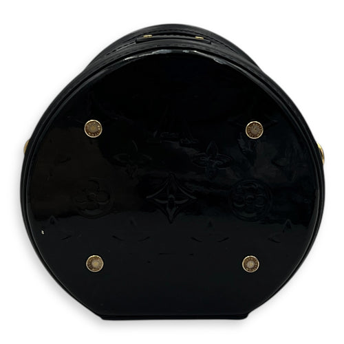 Cannes Top Handle Bag Black in Vernis, Gold hardware