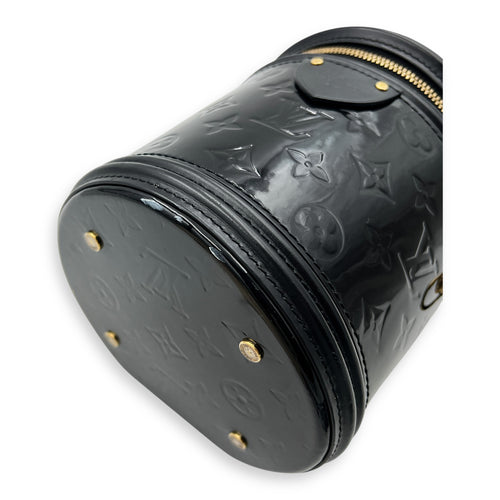 Cannes Top Handle Bag Black in Vernis, Gold hardware