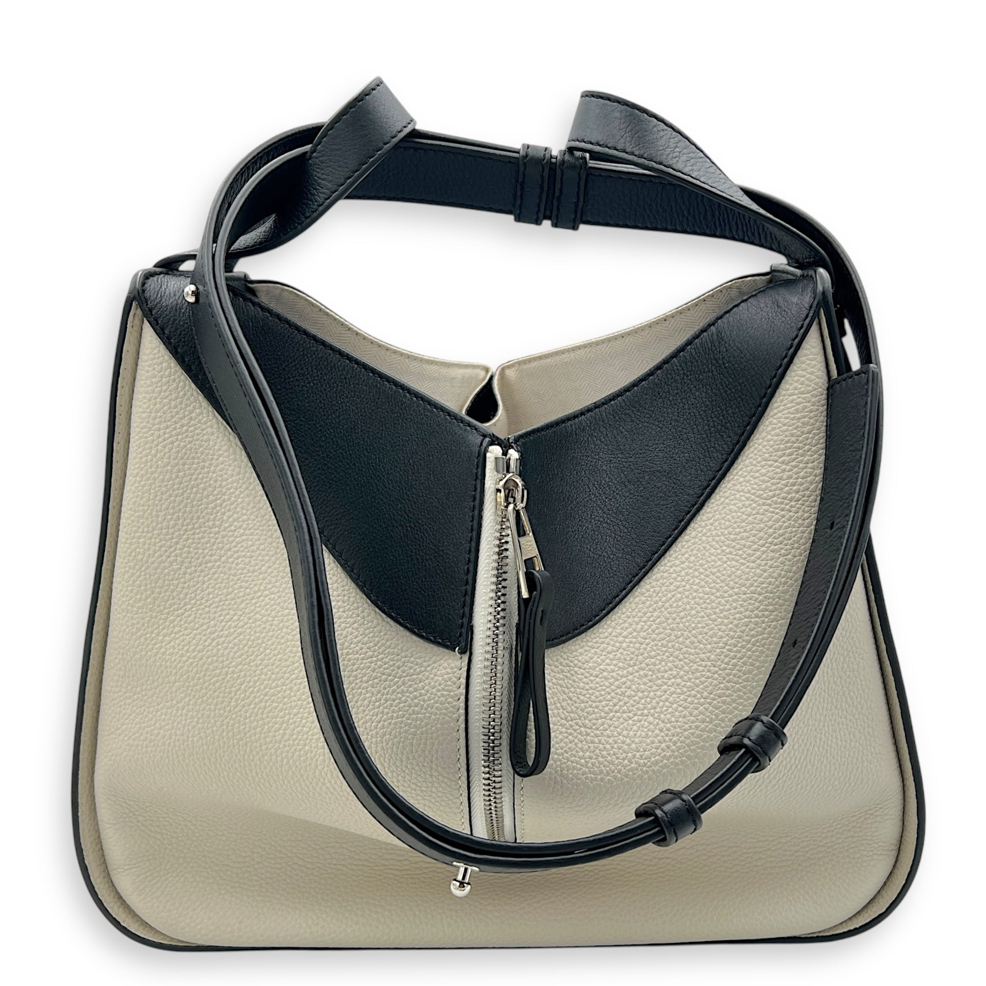 Hammock Crossbody Bag Multi-colour in Calfskin, Silver hardware
