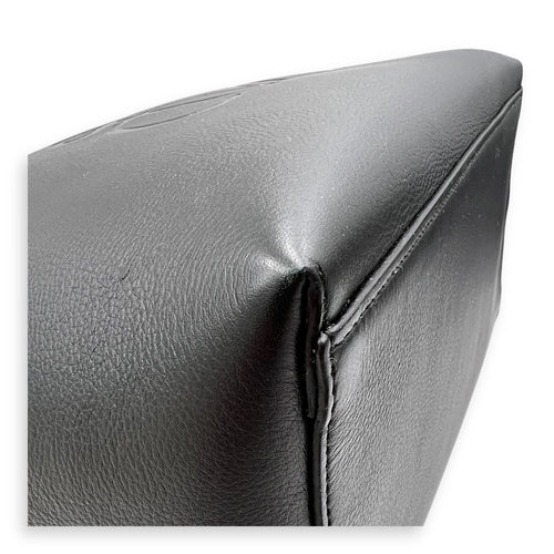 Anagram Tote Bag Black in Calfskin, Silver hardware