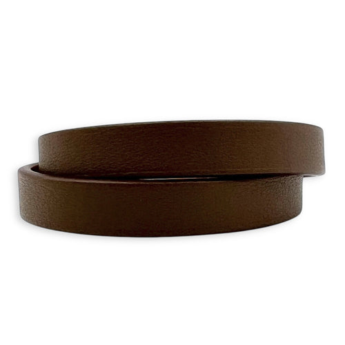 Mini Kelly Double Tour T2 Etoupe Bracelet in Swift, Gold hardware