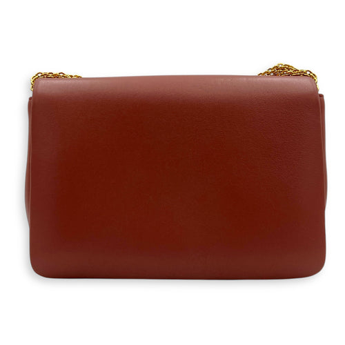 One Stud Shoulder Bag Pink in Lambskin, Gold hardware