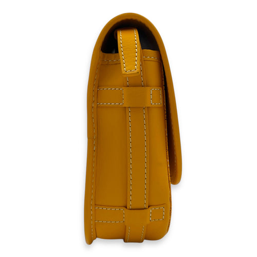 Belvedere Shoulder Bag PM Yellow in Coated Canvas, Silver hardware