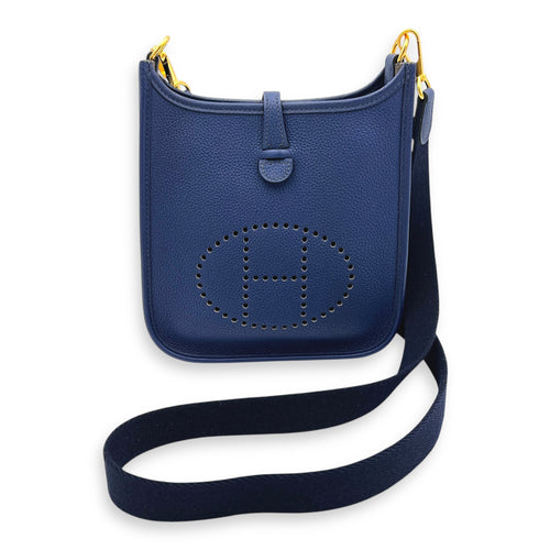 Evelyne Blue in Clemence, Gold hardware