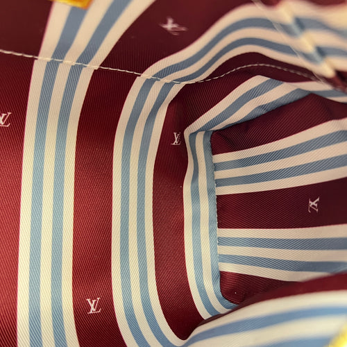 Heritage Keepall 25 Beige Top Handle Bag in Coated Canvas, Gold hardware