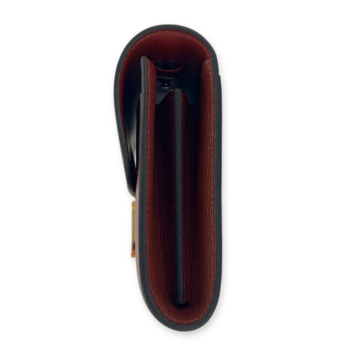 Constance To Go  Rouge H in Epsom, Gold hardware